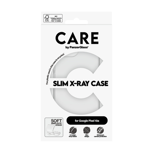 PanzerGlass CARE™ by ® X-Ray Case Google Pixel 10a 5G funda para teléfono móvil Transparente