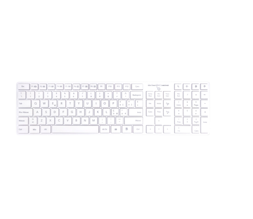IOPLEE TWZ8028 keyboard Mouse included Universal RF Wireless QWERTY White – image 2