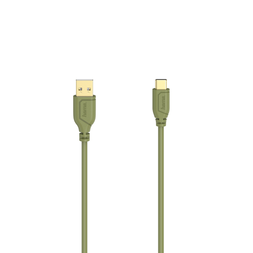 Hama Flexi-Slim USB кабель USB 2.0 0,75 m USB C USB A 0,48 Gbit/s Зеленый