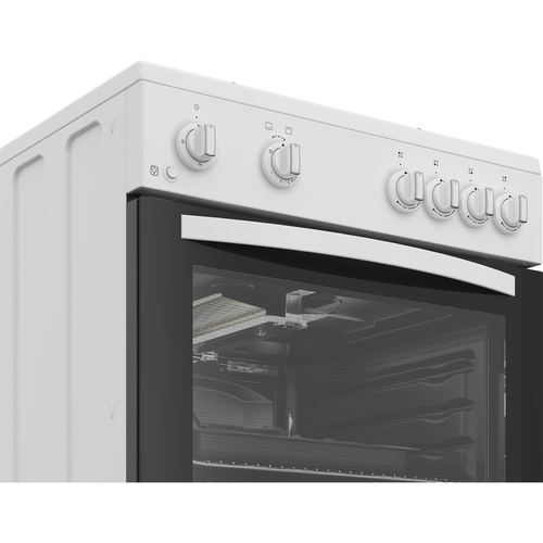Indesit I6GGMMWUK 60cm Single Oven Gas Cooker in White 4 Gas Burners 6 - image 3