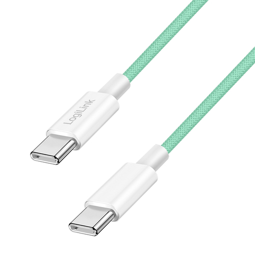 LogiLink CU0348, 1,5 m, USB C, USB C, USB 2.0, 0,48 Gbit/sek., Grøn