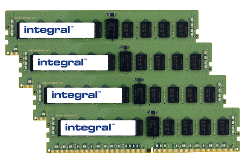 Integral 128GB (4x32GB) SERVER RAM MODULE kit DDR4 2400MHZ PC4-19200 REGISTERED ECC DIMM RANK2