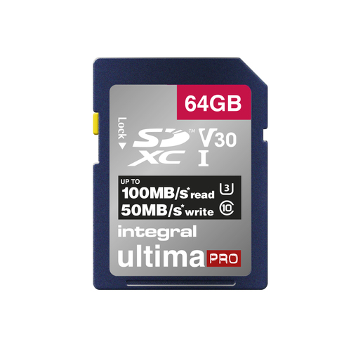 Integral 64GB SDXC UHS-1 U3 CL10 V30 UP TO 100MBS READ 50MBS WRITE – image 2