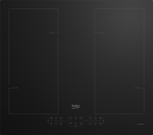 Beko HII64205F2MT hob Black Built-in