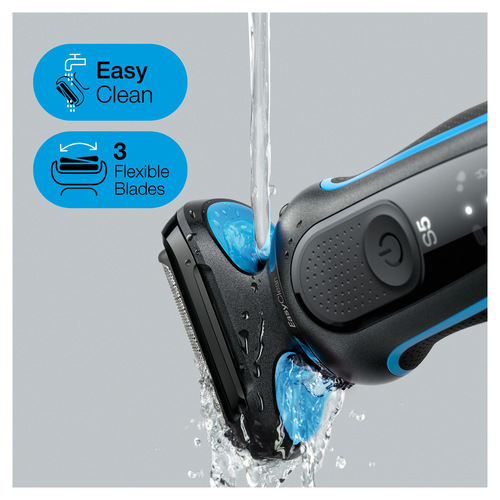 Braun Series 5 51-B1500s Foil shaver Trimmer Black, Blue – image 3