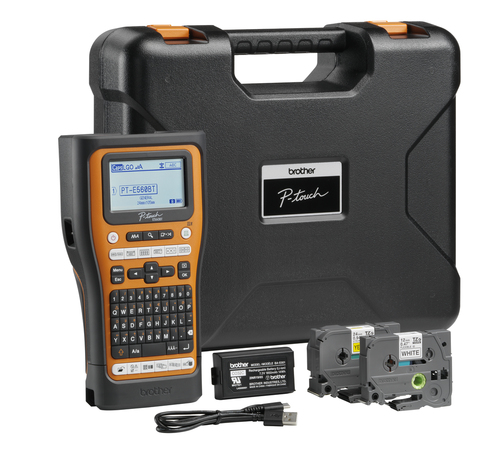 Brother PT-E560BTVP impresora de etiquetas Transferencia térmica 180 x 180 DPI 20 mm/s Inalámbrico y alámbrico HSE/TZe Bluetooth QWERTY imagen 11