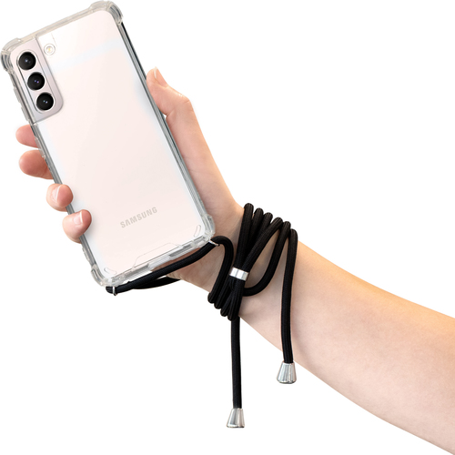 Mobiparts Lanyard Case Samsung Galaxy S21 Black Cord – image 2