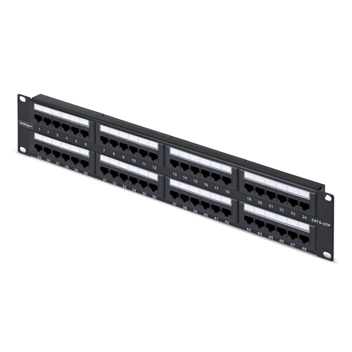 48-PORT 2U CAT6 PATCH PANEL