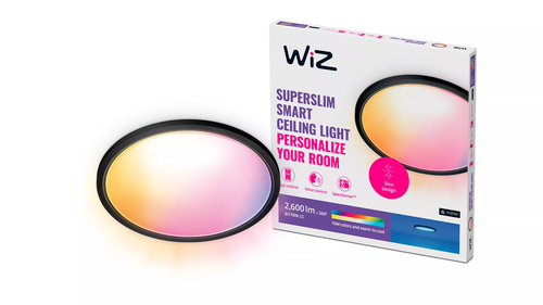 WiZ Deckenleuchte SuperSlim - Schwarz - Weiß- und Farblicht – Foto 2 von 2