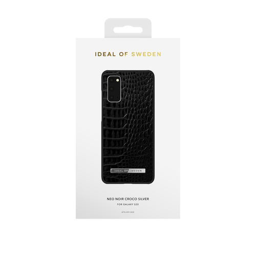 iDeal of Sweden Atelier Case Galaxy S20 Neo Noir Croco Silver