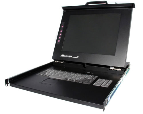 StarTech.com 1U DuraView 17" Folding LCD Rack Console