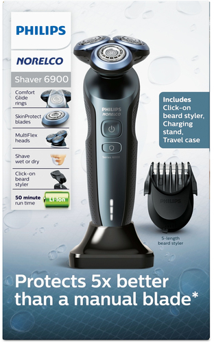 Philips S6810/82 men's shaver Rotation shaver Trimmer Black – image 3