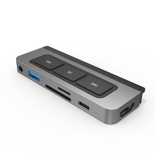 Targus HD449 хаб-разветвитель USB Type-C 5000 Мбит/с Серебристый