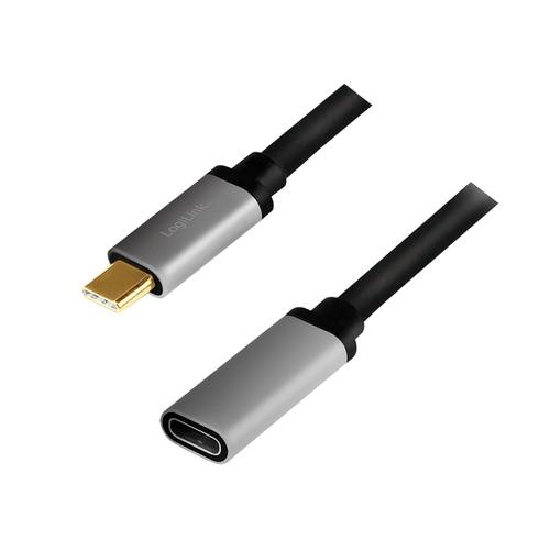 Product image: LogiLink CUA0105 USB cable USB 3.2 Gen 2 (3.1 Gen 2) 0.5 m USB C 10 Gbit/s Black, Grey