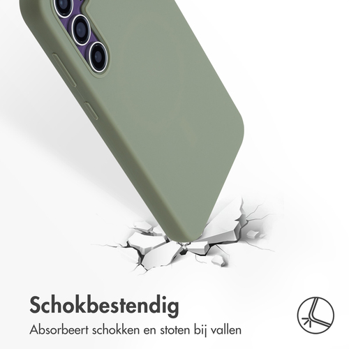 Accezz Liquid Silicone Backcover met MagSafe Samsung Galaxy S23 FE - Cooper Green, afbeelding 6