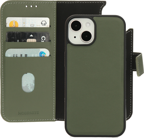 Mobiparts Leather 2 in 1 Wallet Case Apple iPhone 14 Green – image 1