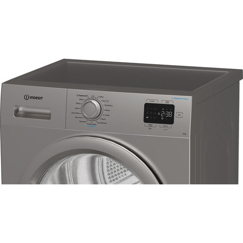 Indesit CYSD82DSSUK 8kg Heat Pump Condenser Dryer in Silver A Rated St - image 8