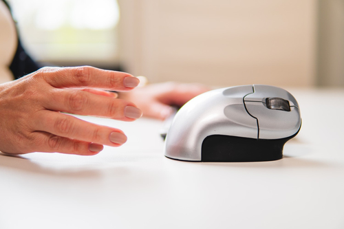 Bakker Elkhuizen BakkerElkhuizen Vertical Grip Mouse Wireless Right Handed Silver/Black - image 4