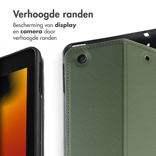 Accezz Classic Tablet Case iPad 9 (2021) / iPad 8 (2020) / iPad 7 (2019) 10.2 inch - Groen, afbeelding 3