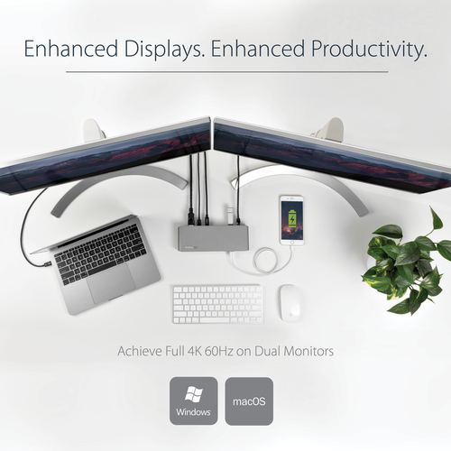 StarTech.com Thunderbolt 3 Dock, Dual Monitor 4K – image 8