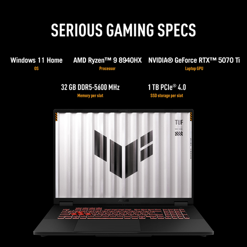 ASUS TUF Gaming A18 FA808PR-S8004W AMD Ryzen™ 9 8940HX Laptop – image 8