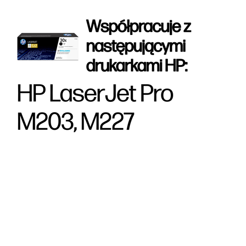 HP 30X oryginalny wkład z czarnym tonerem LaserJet o dużej pojemności CF230X