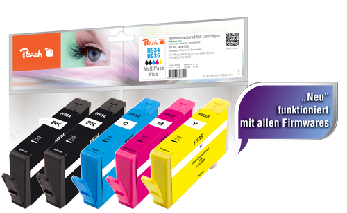 Peach 0F319478 ink cartridge 5 pc(s) Standard Yield Black, Cyan, Magenta, Yellow