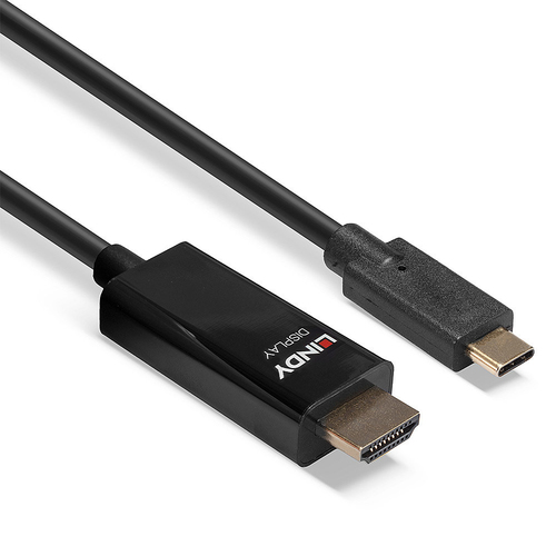 Lindy 43317 video kabel adapter 10 m USB Type-C HDMI Type A (Standaard) Zwart, afbeelding 3