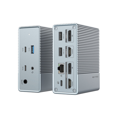 Targus HDG212B-GL док-станция для ноутбука Проводная USB 3.2 Gen 1 (3.1 Gen 1) Type-C Серый
