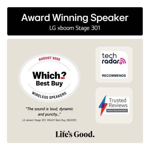 LG STAGE301.AGBRLBK portable/party speaker Black – image 2