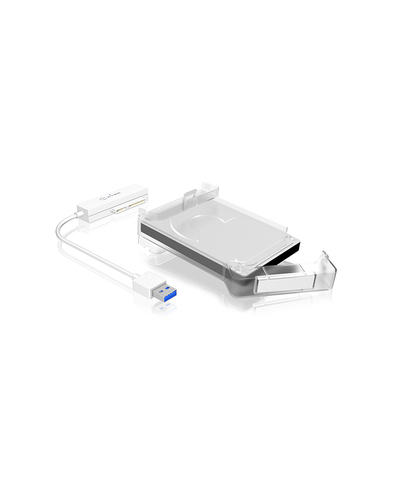ICY BOX IB-AC703-U3 SATA III USB 3.0 Wit 2,5  behuizing, afbeelding 2