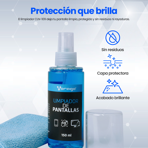 Limpiador de Pantallas VORAGO CLN-109