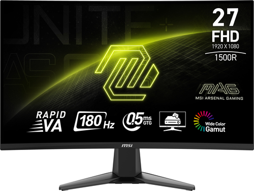 MONITOR LED MSI 27 MAG 27C6F 1920X1080 FULL HD CURVO 180 HZ 1MS 2HDMI 1DP - Código: MAG 27C6F | Compra en Guadalajara