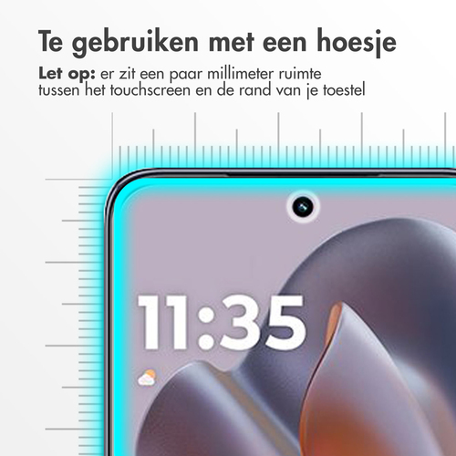Accezz Gehard Glas Screenprotector Motorola ThinkPhone 25, afbeelding 3