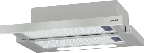 Gorenje Den inbyggda TH651X kåpan erbjuder robust fettfiltrering och diskret integrering med sin teleskopiska horisontella design. – image 4