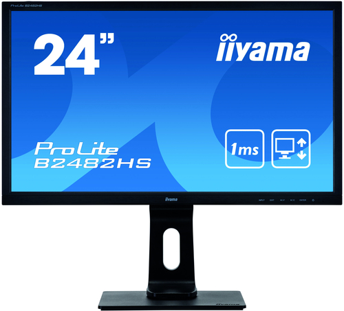 iiyama ProLite B2482HS-B5 монитор для ПК 61 cm (24") 1920 x 1080 пикселей Full HD LED Черный