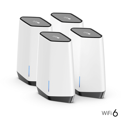 NETGEAR Orbi Pro WiFi 6 Tri-band Mesh System (SXK80B4) Трехдиапазонный (2,4 ГГц/5Ггц/5ГГц) Wi-Fi 6 (802.11ax) Серый, Белый 19 Внутренний