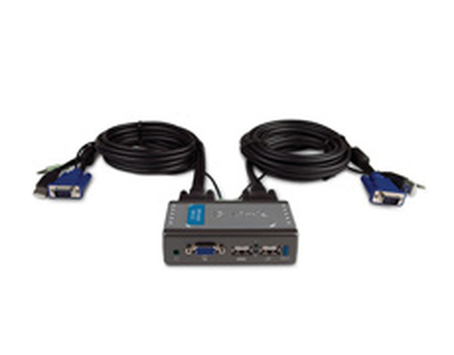 D-Link KVM-221 2-Port USB KVM Switch with Audio Support