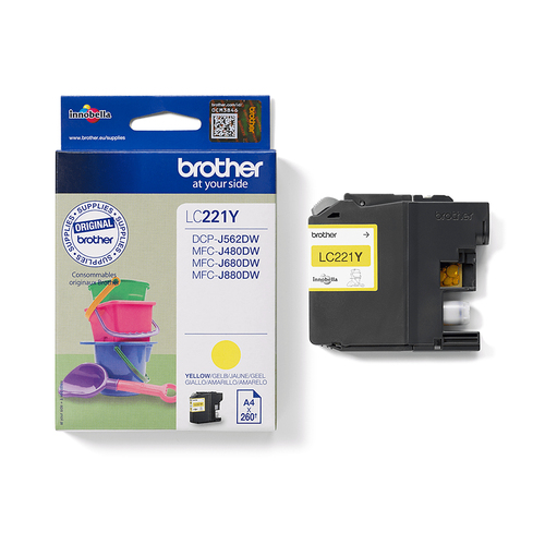 Brother LC-221Y – Cartuccia giallo originale