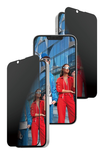 PanzerGlass ® 2-Way Privacy Skærmbeskyttelse iPhone 17e | 16e | 14 | 13 | 13 Pro | Ultra-Wide Fit m. Fastfit in-a-box
