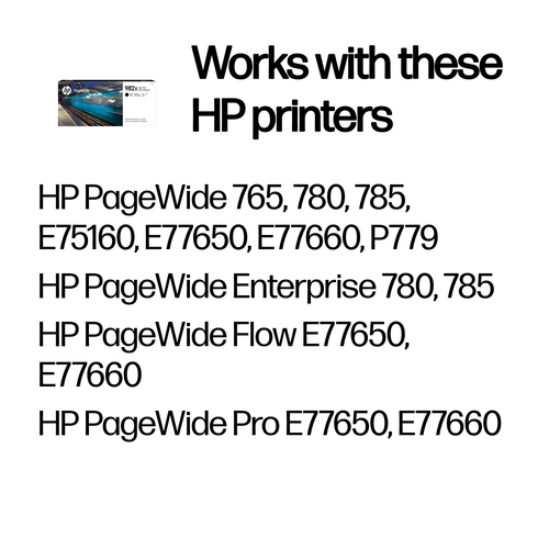 HP 982X Original PageWide Cartridge High Yield Black T0B30A - image 2