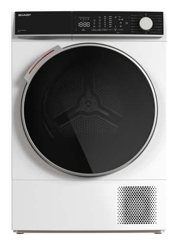 Sharp KD-NHL8S9GWC tumble dryer Freestanding Front-load – image 1