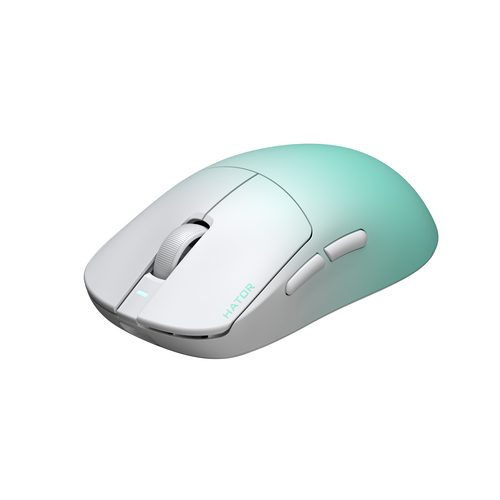 HATOR Quasar 3 ULTIMA 8K Full Size Wit/Blauw Draadloze Gaming Muis