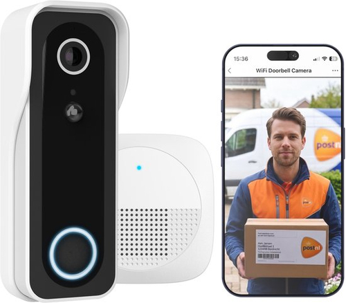 Trust DOORCAM 3000 Wifi Deurbel Camera Slimme deurbel Wit