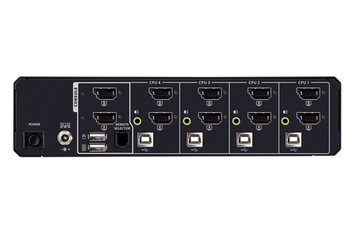 ATEN 4-poorts USB 5K DisplayPort/HDMI universele beveiligde KVM-switch voor twee displays (PSD PP v4, afbeelding 3