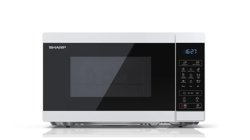 Sharp YC-MG02E-W микроволновая печь Синий, Белый Столешница 20 L 800 W