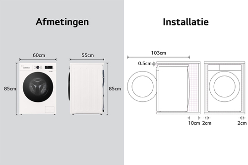 LG W4X1085NWB - 8/5 kg – Photo 6 sur 11