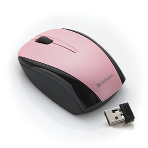 Verbatim Nano Wireless Notebook Optical Mouse - Pink