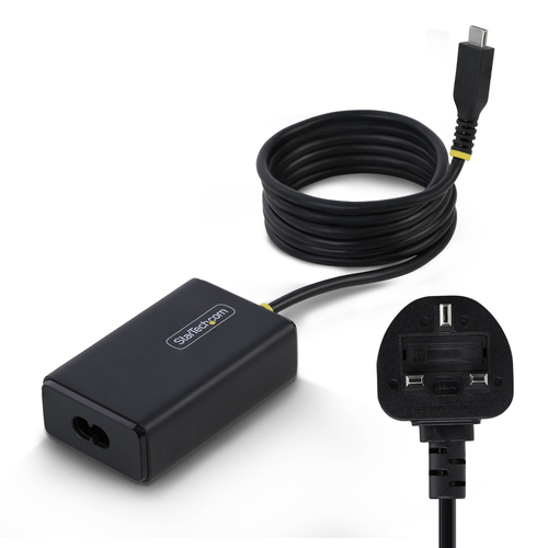 StarTech.com 65W USB-C Laptop Charger, 1.5m Tethered USB-C Cable, Power Adapter Brick for Dell, XPS, HP ProBook, MacBook Pro, Microsoft Surface Pro – image 9
