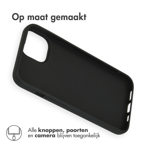Accezz Color Backcover iPhone 14 - Zwart, afbeelding 4